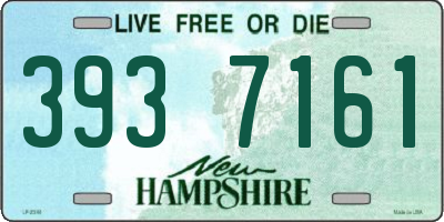 NH license plate 3937161