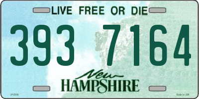 NH license plate 3937164