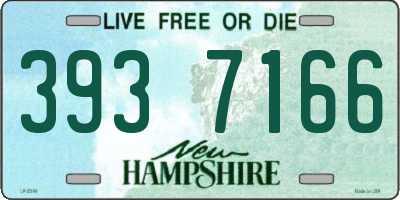NH license plate 3937166