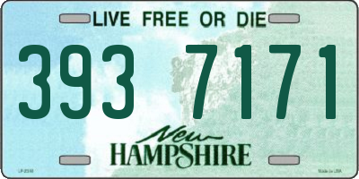 NH license plate 3937171