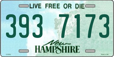 NH license plate 3937173