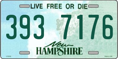 NH license plate 3937176