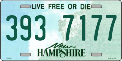 NH license plate 3937177