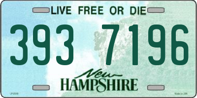 NH license plate 3937196