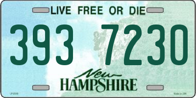 NH license plate 3937230