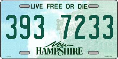 NH license plate 3937233