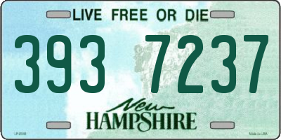 NH license plate 3937237