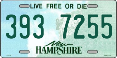 NH license plate 3937255