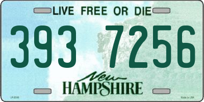 NH license plate 3937256