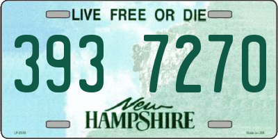 NH license plate 3937270