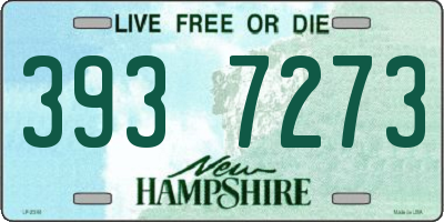 NH license plate 3937273