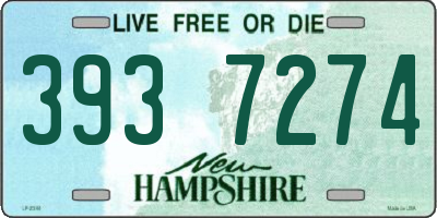 NH license plate 3937274