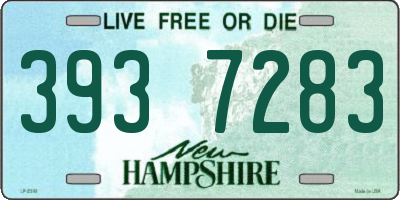NH license plate 3937283