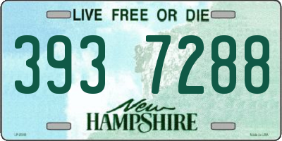NH license plate 3937288