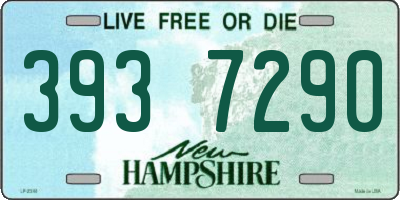 NH license plate 3937290