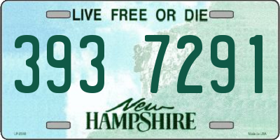 NH license plate 3937291