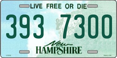 NH license plate 3937300