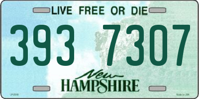 NH license plate 3937307