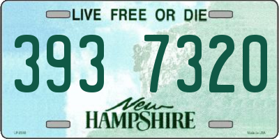 NH license plate 3937320