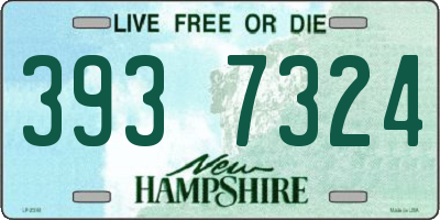 NH license plate 3937324