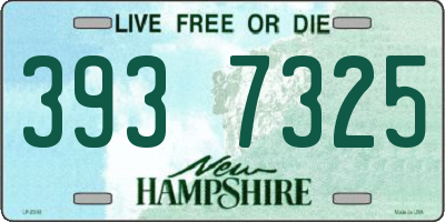 NH license plate 3937325
