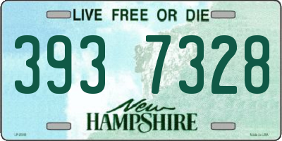 NH license plate 3937328