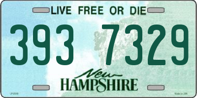 NH license plate 3937329