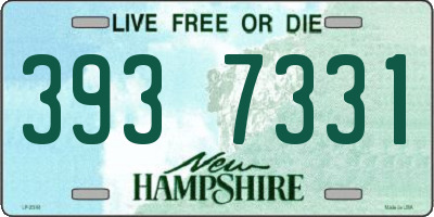NH license plate 3937331