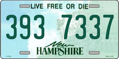 NH license plate 3937337