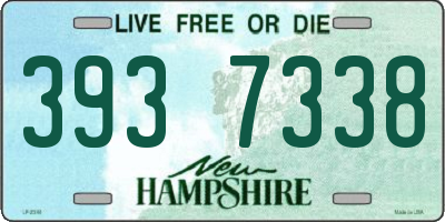 NH license plate 3937338