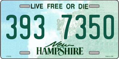 NH license plate 3937350