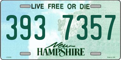 NH license plate 3937357