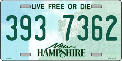 NH license plate 3937362