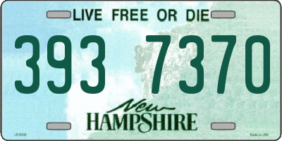 NH license plate 3937370
