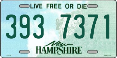 NH license plate 3937371