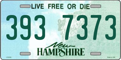 NH license plate 3937373