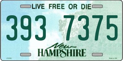 NH license plate 3937375