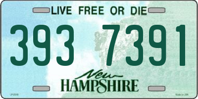 NH license plate 3937391