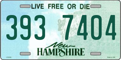 NH license plate 3937404