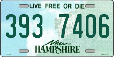 NH license plate 3937406