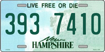 NH license plate 3937410
