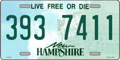 NH license plate 3937411