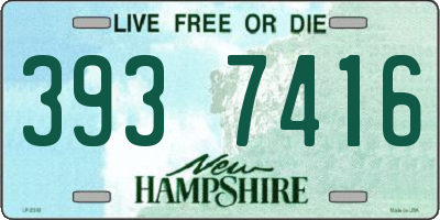NH license plate 3937416