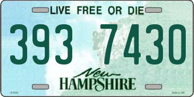 NH license plate 3937430