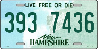 NH license plate 3937436