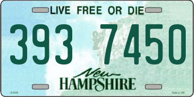 NH license plate 3937450