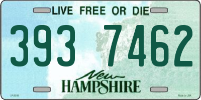 NH license plate 3937462