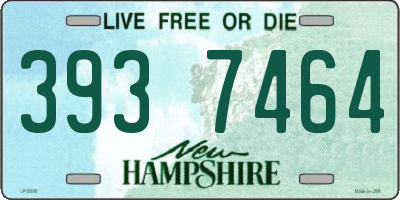 NH license plate 3937464