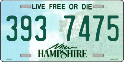 NH license plate 3937475