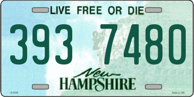 NH license plate 3937480